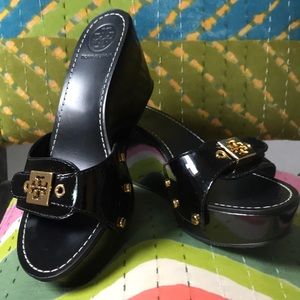Tory Burch Rosie Black Patent size 7 worn once